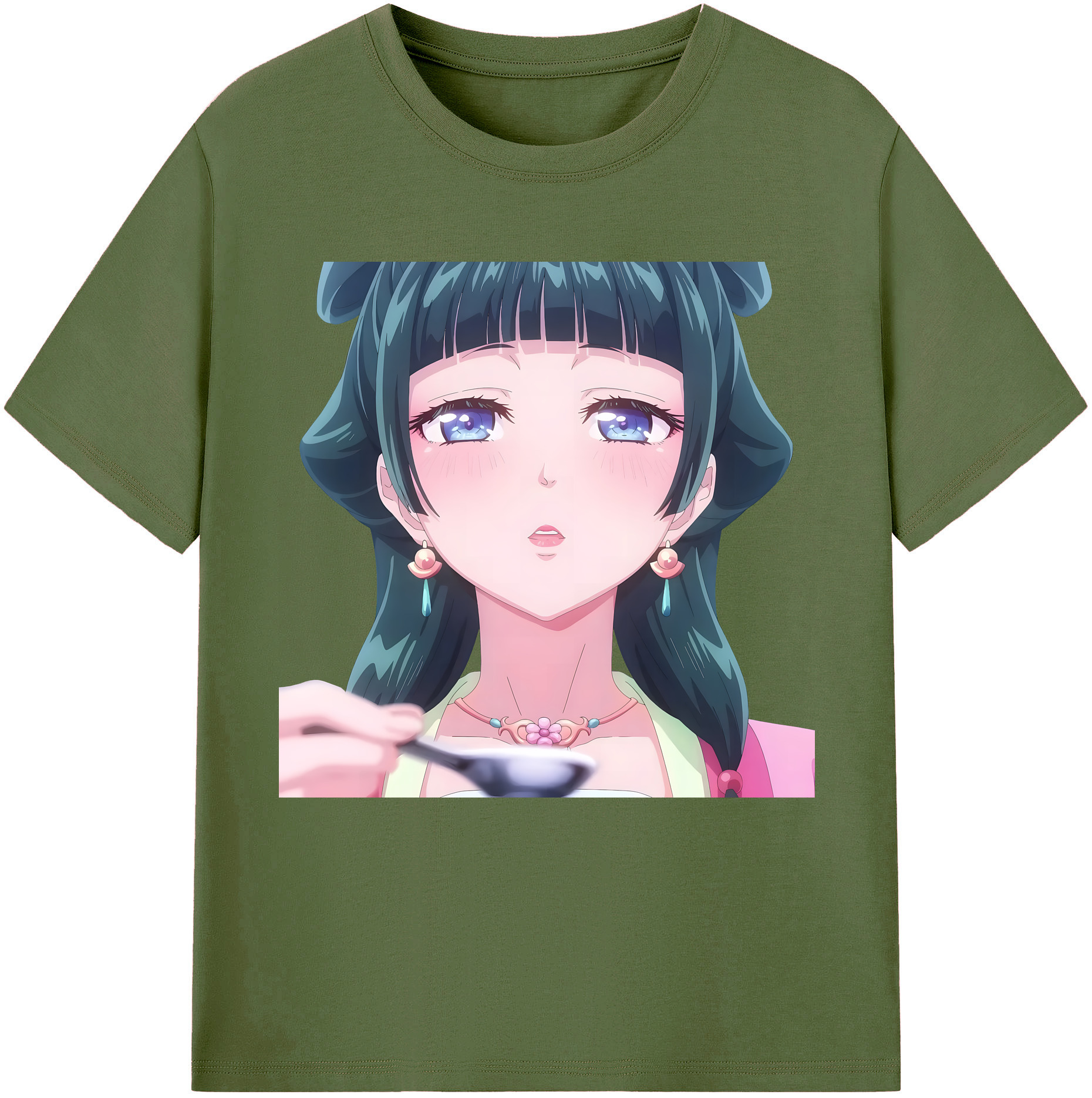 （画像用） 薬屋のひとりごと The Apothecary Diaries 綿100％半袖Tシャツ（フロントプリント）